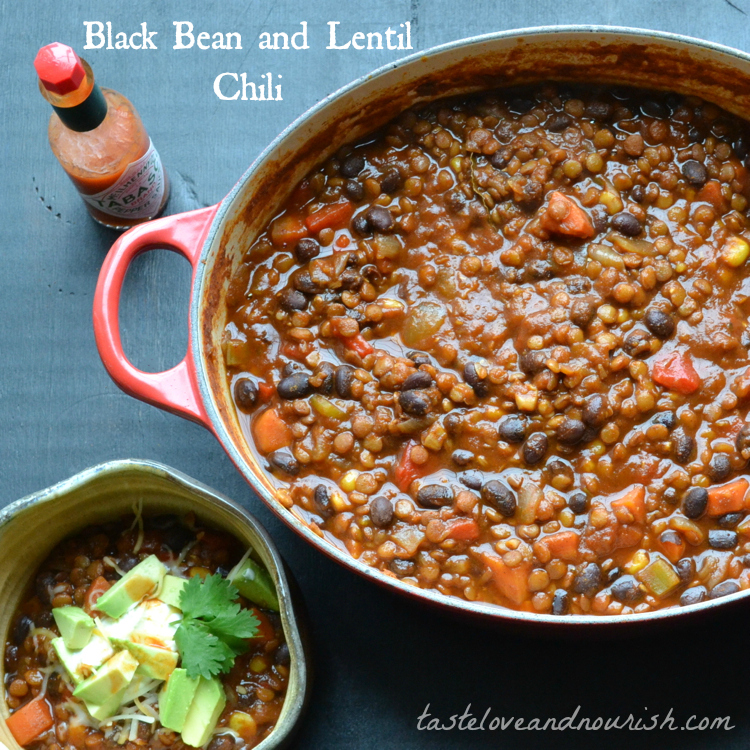Black Bean and Lentil Chili