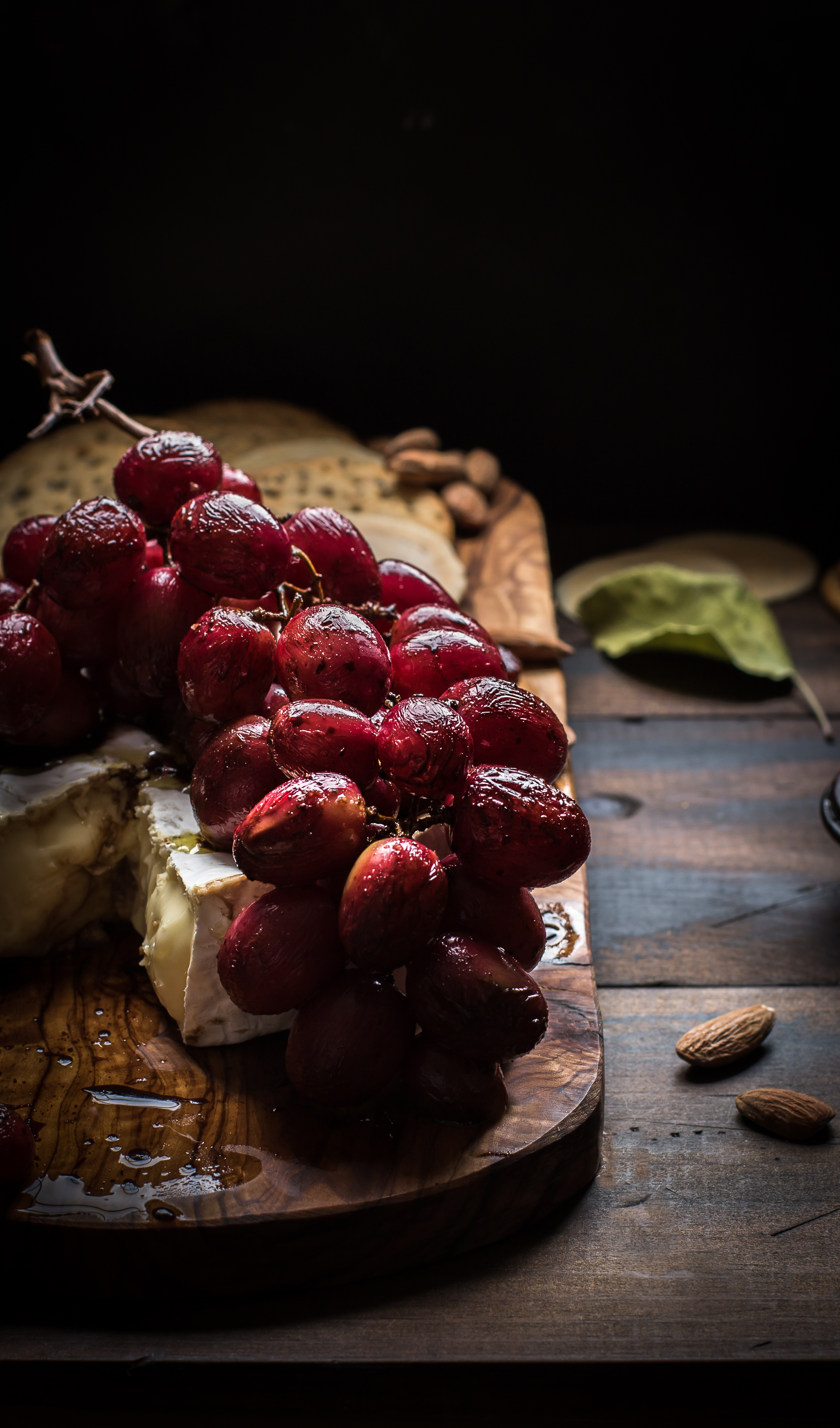 Balsamic Roasted Grapes with Brie Taste Love and Nourish