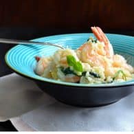 Shrimp and Feta Risotto - you are going to LOVE this no-fail risotto recipe! The results are so creamy, perfect and delicious! Everyone will ask you for this recipe! | @tasteLUVnourish