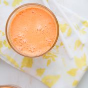 Carrot Apple Glow Juice is a combination of three juices that taste amazing and can help give your skin a vibrant glow! If you're new to juicing, this is a great one to start with.