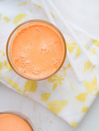 Carrot Apple Glow Juice is a combination of three juices that taste amazing and can help give your skin a vibrant glow! If you're new to juicing, this is a great one to start with.