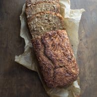 This healthy Coconut Pecan Banana Bread may be the best I've ever made! | @tasteLUVnourish