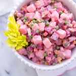 Beet and Potato Salad (Salade Russe) - This light, fresh version of a potato salad is colorful and so delicious! | @tasteLUVnourish on www.tasteloveandnourish.com