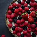 Mixed Berry Tart - my whole family loves this light dessert! Unbelievably vegan and gluten-free with a delicious nutty crust! | @tasteLUVnourish on TasteLoveAndNourish.com