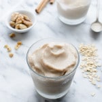 Banana Bread Smoothie - thick, frosty and so delicious! Tastes like banana bread in a glass! {Naturally vegan, gluten-free, without added sugar} | TasteLoveAndNourish.com @tasteLUVnourish