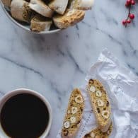 This Hazelnut Almond Biscotti recipe is based on an authentic method of preparing biscotti. Perfectly crunchy paired with your favorite cup of coffee. | @tasteLUVnourish