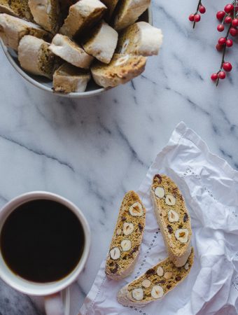 This Hazelnut Almond Biscotti recipe is based on an authentic method of preparing biscotti. Perfectly crunchy paired with your favorite cup of coffee. | @tasteLUVnourish