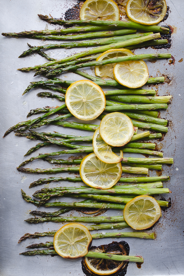 Roasted Asparagus and Lemon - perfectly simple and so delicious! This easy recipe is my favorite! @tasteLUVnourish
