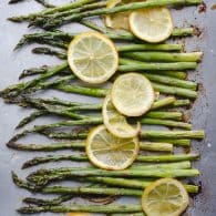 Roasted Asparagus and Lemon - perfectly simple and so delicious! This easy recipe is my favorite! @tasteLUVnourish