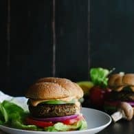 Mushroom and Quinoa Veggie Burger with Chipotle Aioli - this is every meat-lover's favorite veggie burger! This is one you'll want to bookmark!