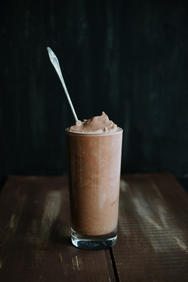 This simple Chocolate Frosty is so thick and chocolatey…yet deliciously vegan, gluten-free and with no refined sugar! Plus…it's got some great plant-based added protein! #DoPlants @tasteLUVnourish
