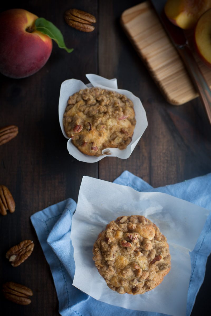 These Peach and Pecan Yogurt Muffins will become that muffin you’ll make over and over again. Their tender crumb, sweet bits of peaches and buttery pecans create the perfect summer grab-and-go breakfast, afternoon treat or even midnight snack! From @tasteLUVnourish