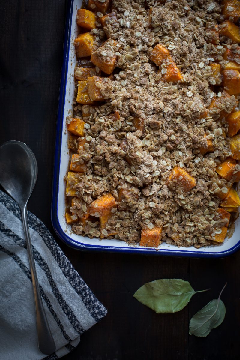 If quick, easy and delicious sound good to you about now…this Baked Butternut Maple Crisp needs to be on your holiday, or even weeknight, dinner table. Sweet, savory and a bit spicy, this may be your holiday go-to. From @tasteLUVnourish