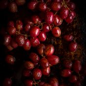 Balsamic Roasted Grapes served with Brie or you favorite cheese makes an easy and delicious appetizer. @tasteLUVnourish