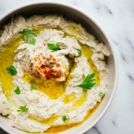This is the Baba Ganoush I've always wanted to make. Creamy, with just enough texture and lots of smokey eggplant flavor without bitterness. This recipe is naturally vegan and gluten free, making it a great appetizer for a crowd. From @tasteLUVnourish #babaganoush #eggplant #appetizer #vegan #glutenfree #vegetarian